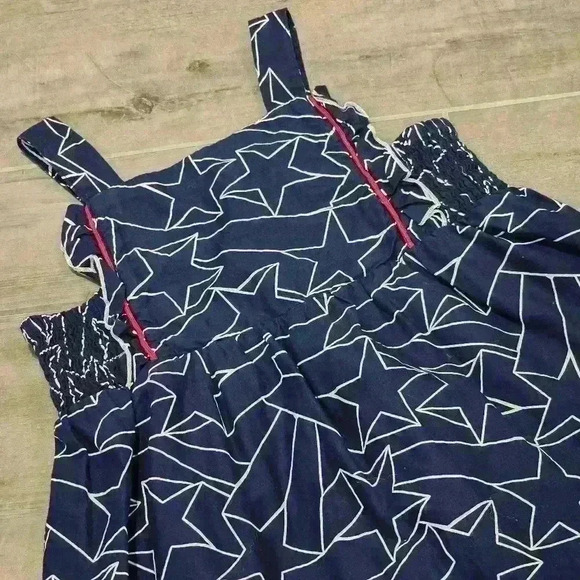 Cat & Jack Red, White and Blue Patriotic Maxi Dress - Picture 6 of 9